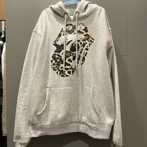 Rolling Stones leopard hoodie